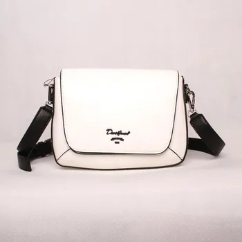 Malá pevná bílá crossbody kabelka David Jones CM6080