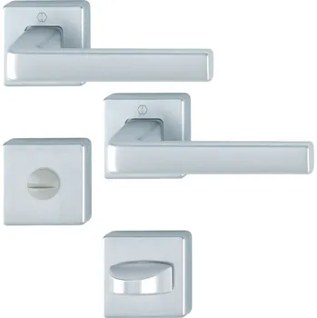 Dveřní kování Rozetové kování HOPPE DUBLIN WC F94, hranaté