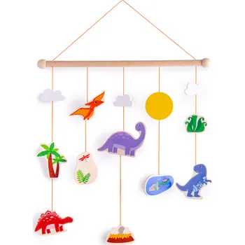 Dřevěná hračka Tidlo Dekorativní nástěnný závěs dino