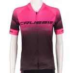 Crussis Dámský cyklistický dres s krátkým rukávem CSW-057 černo-růžová - S