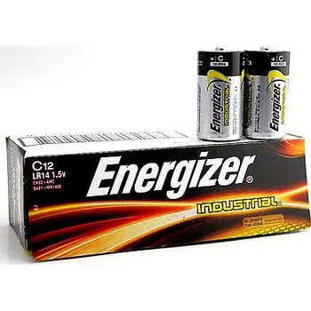 Článková baterie ENERGIZER Baterie: alkalická 1,5V C Industrial Počet čl:12