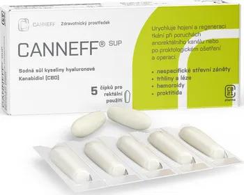 Lék proti zácpě Canneff SUP rektální čípky 5 ks