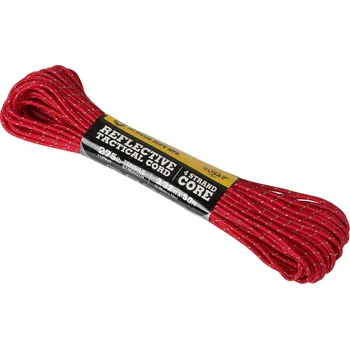 Lano Atwood Rope Tactical Reflective Cord 15m - Red
