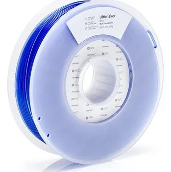Filament UltiMaker PETG Barva: Blue Translucent, Průměr: 2,85 mm, Hmotnost: 750 g tisková struna (filament)