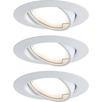 Bodové svítidlo Paulmann 93423 Base vestavné svítidlo, LED, LED, 15 W, bílá, sada 3 ks