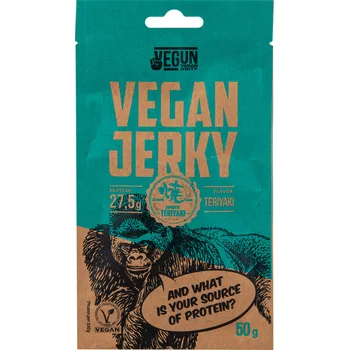 Vegan Jerky s příchutí teriyaki 50 g VEGUN
