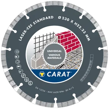 Řezný kotouč Diamantový segmentový kotouč CARAT laser - CEE universal 230