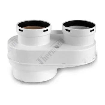 Kotel Thermona Rozdělovač z průměru 80/125 mm na 2x80 mm, PP s měř.místy 212110