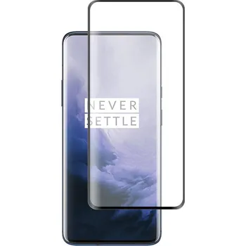 Ochranné sklo pro OnePlus 7 Pro - Černé, zaoblené
