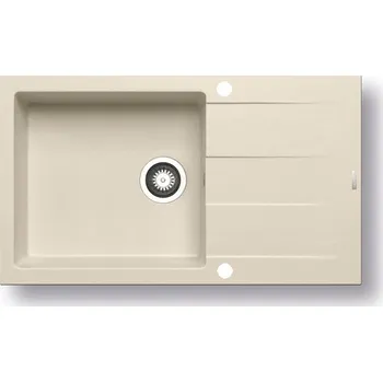 Nerezový dřez Pyragranitový dřez SPARTA PLUS LUX 1B 1D (78x48) vanilla