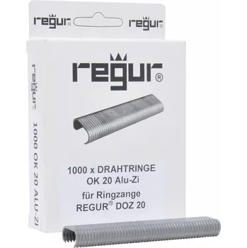 Spona do sešívačky Regur 60715 Drátové kroužky 1000 ks Rozměry (d x š) 10 mm x 90 mm