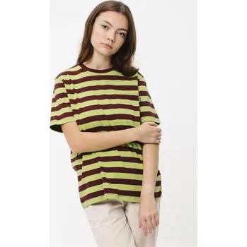 SANTA CRUZ triko - Classic Strip Pocket T-Shirt Port/Green Glow (PORT-GREEN GLOW) velikost: 8