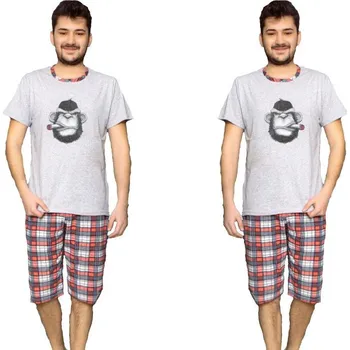 Pánské pyžamo MNB Homewear Pánské pyžamo s opicí pohodářem L