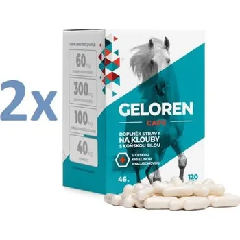 Kloubní výživa Contipro Geloren CAPS kloubní výživa pro lidi 2 x 120 kapslí + Sada náplastí Hartmann Cosmos s polštářkem 5 kusů