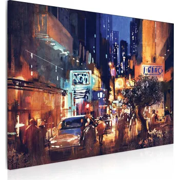 Obraz Malvis ® Obraz Malba nočního města Velikost (šířka x výška): 60x40 cm
