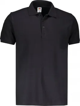 Pánské tričko Fruit Of The Loom Premium Polo Black