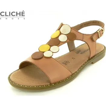 Dámské sandále Nadměrné hnědé sandály, D3655-24 44