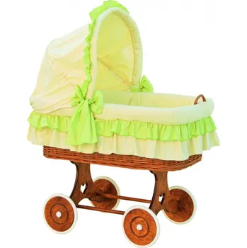 Kolébka pro miminko Boudička ke košíku pro miminko - Scarlett Martin - zelená