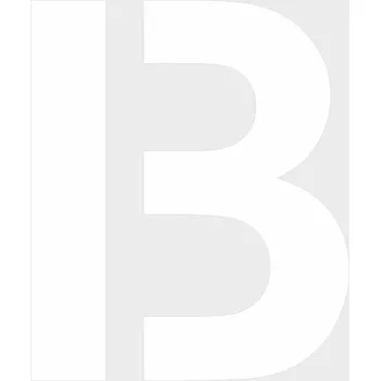 Barva ve spreji ŠABLONY plast písmena - B plast 0,5 mm výška znaku 400 mm