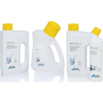 Orotol Basic Set (1 x 2,5 l Orotol Plus, 1 x 2,5 l MD 555, 1 x 750 ml MD 550, 1 x OroCup) k dezinfikování a čištění sacích jednotek