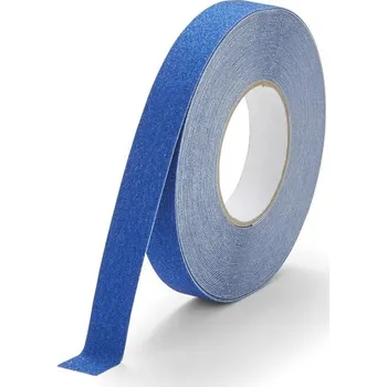 Výstražná páska Modrá korundová protiskluzová páska FLOMA Standard - 18,3 x 2,5 cm tloušťka 0,7 mm