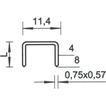 Sponkovačka BEA Spony Rapid 53/6 LM 2500ks, 10004891
