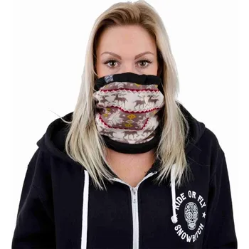 Šátek SNOWBITCH nákrčník - Nordic Brown (BROWN-SNOWBITCH) velikost: OS