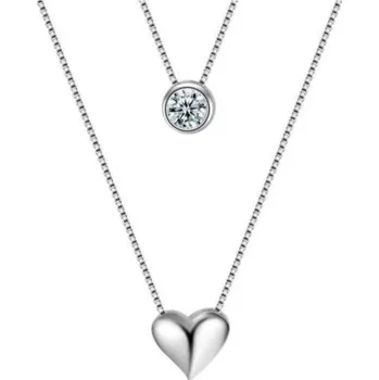 Náhrdelník Přívěskynakrk.cz Dvojitý náhrdelník SRDCE