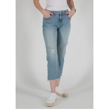 Dámské džíny M.O.D.miracle of denim M.O.D. dámské 7/8 džíny potrhané Vera wide boyfriend kasan blue Velikost: 29