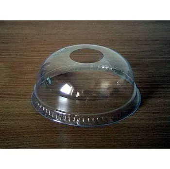 Jednorázové nádobí Kelímek - Víčko vypouklé 78mm s otvorem c=50ks