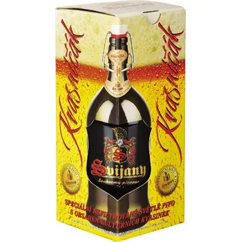 Pivo Svijany Kvasničák 13° 1 l sklo