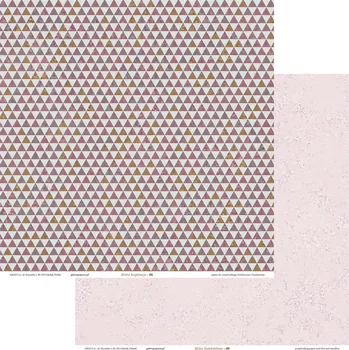 Umělecký papír Kreativní papír na scrapbooking - 305 x 305 mm, 200 g/m2, retro růžové, 5 listů