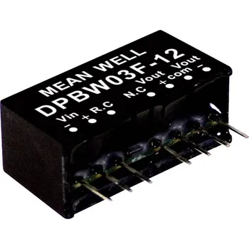 Měnič napětí MEAN WELL DPBW03G-12 DC/DC měnič napětí, modul 125 mA 3 W Počet výstupů: 2 x Obsah 1 ks