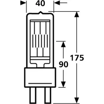Autodíl Osram CP91 64796, 230V 2500W, G22