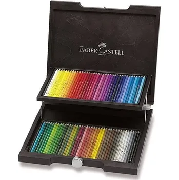 Pastelka Faber-Castell Polychromos dřevěná kazeta 72 ks