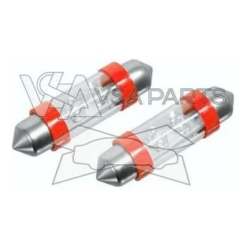 Autožárovka COMPASS Žárovka 12V 4LED SV8,5 11x39 (2 ks), červená