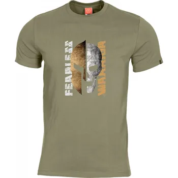 Pánská móda PENTAGON triko FEARLESS WARRIOR ZELENÉ