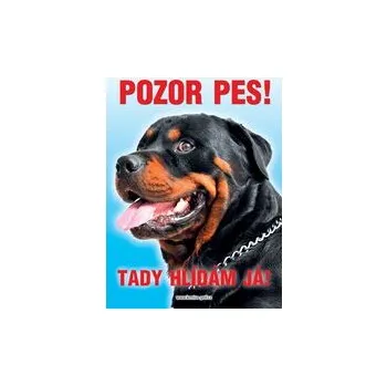 Grel nálepka pozor pes rottweiler