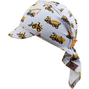 Šátek světle šedý pirátský šátek s potiskem