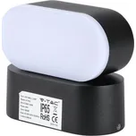V-TAC Otočné černé nástěnné LED svítidlo 6W IP65 Neutrální bílá 4000 - 4500K