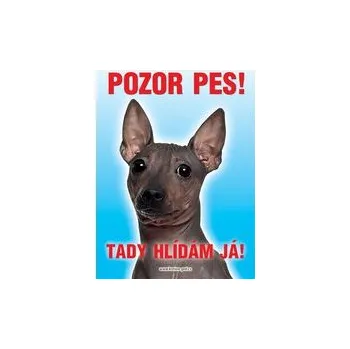 Grel nálepka pozor pes naháč
