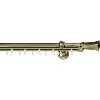 Garnýž Kovové garnýže dvouřadé 19mm - Mosaz