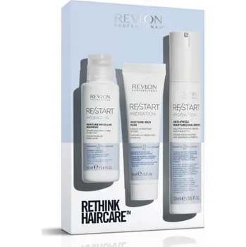 Kosmetická sada Revlon Professional Restart Hydration Sada - Sérum proti krepatění 50 ml + šampon 50 ml + maska 30 ml Dárková sada