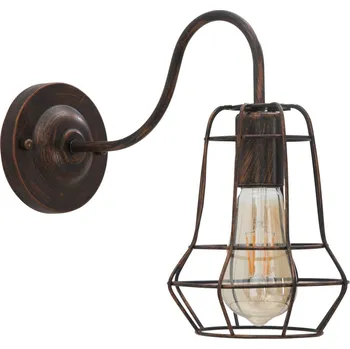 Nástěnné svítidlo Nástěnné svítidlo Mauro Ferretti Wariano II, 33x15x27,5 cm, černá/měděná