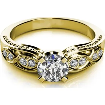 Prsten Couple, Noblesní prsten Mabel ve žlutém zlatě, vel.: 56, ø17,8 mm, 6810516-0-56-1