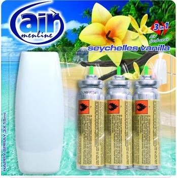 Osvěžovač vzduchu Osvěžovač vzduchu AIR MENLINE -strojek + 3 x15 ml/10 náhr.SEYCHELES VANILLA