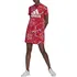 Dámské šaty adidas Farm Rio Floral Print T-Shirt Dress Bold Red/White