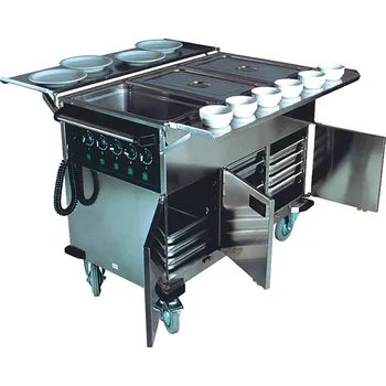 Servírovací stolek VOZÍK EVT 3/2 SE SKLOPNÝMI POLICEMI