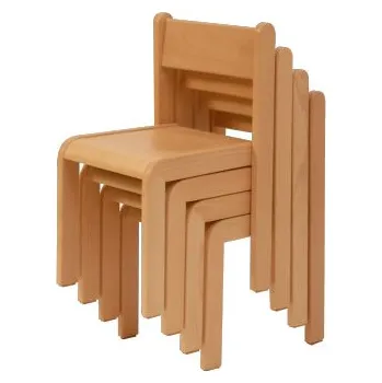 Jídelní židlička Dětská přírodní židle NELA 38 cm