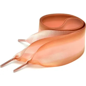 Tkaničky do bot Saténové stuhové tkaničky do bot, jeden pár - Růžovo hnědé, 120 cm